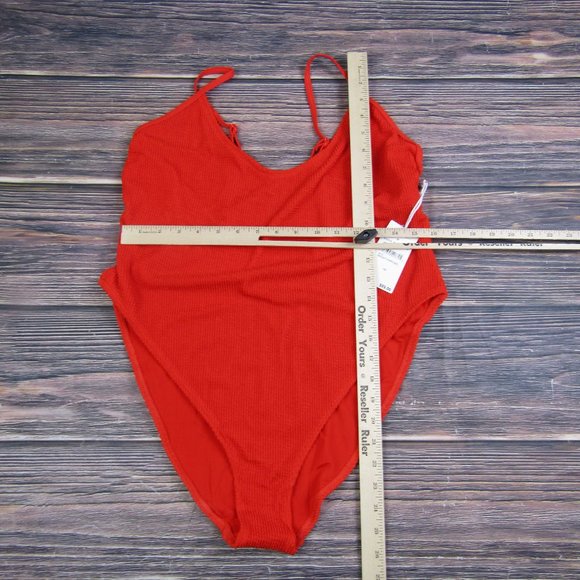 Good American NEW NWT 4XL/5XL Size 7/8 Red One Piece Swimsuit - Picture 3 of 7